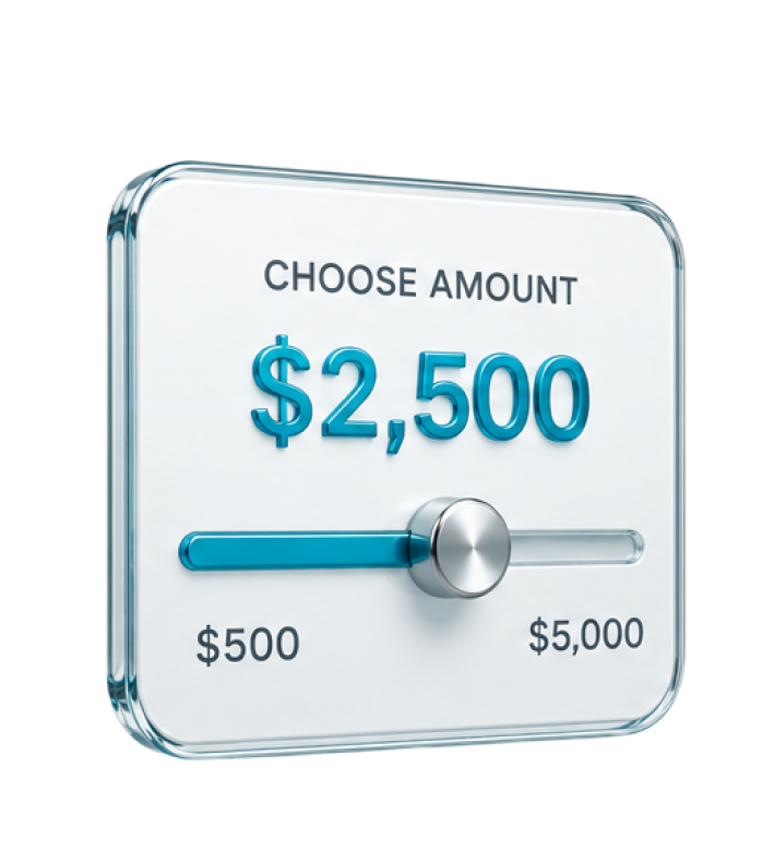Choose your amount